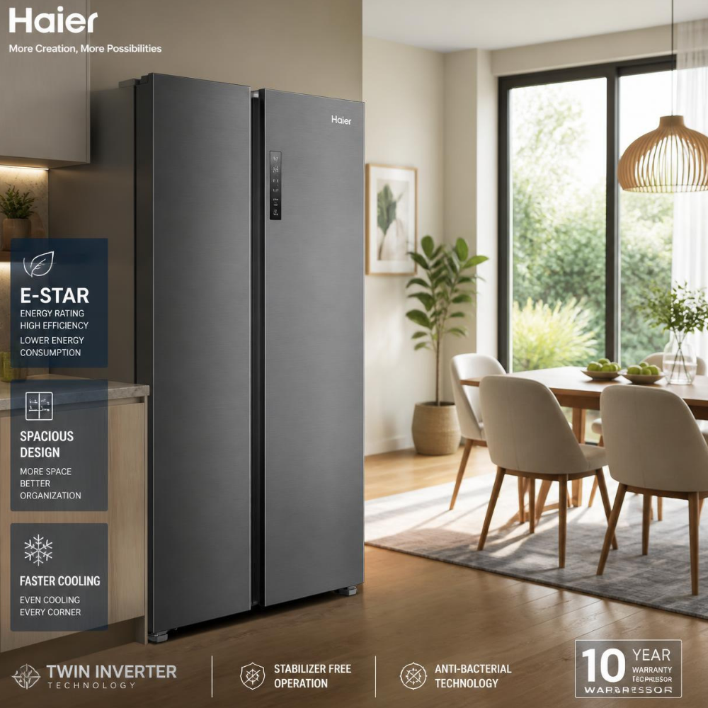Haier Double Door Fridge